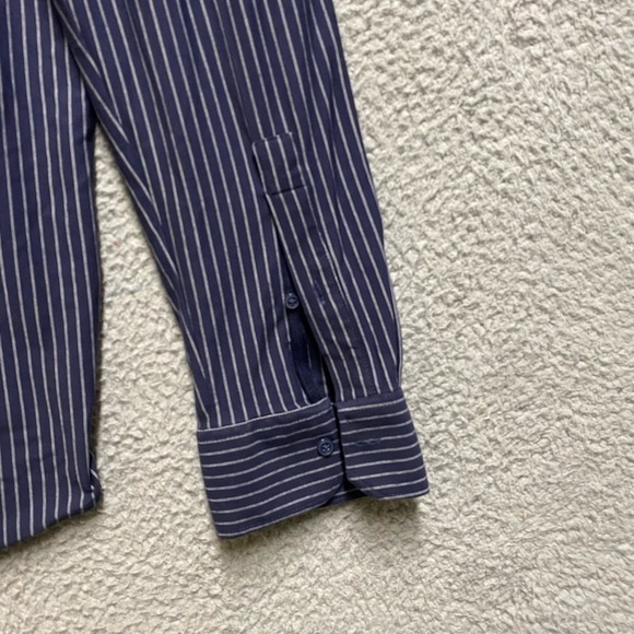 Zara Shirt Mens Extra Large Blue Long
Sleeve Slim Fit Button Down - Picture 9 of 10